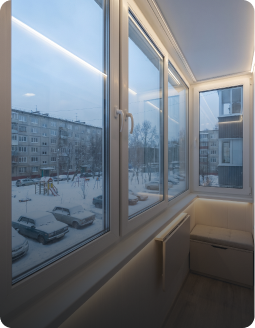 Теплое остекление балкона