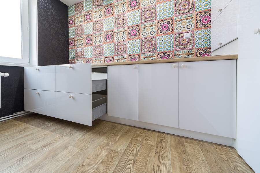 Кухня "Белый глянец"