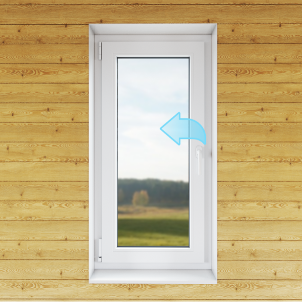 Окно одностворчатое 600*1200 мм, поворотное Окно одностворчатое 600*1200 мм, поворотное