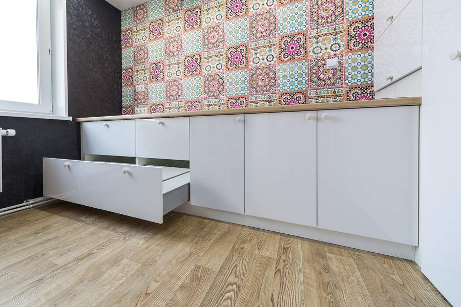 Кухня "Белый глянец"